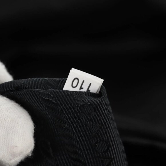 PRADA Sequin Backpack Nylon Black Silver Auth 141151M - Picture 11 of 16